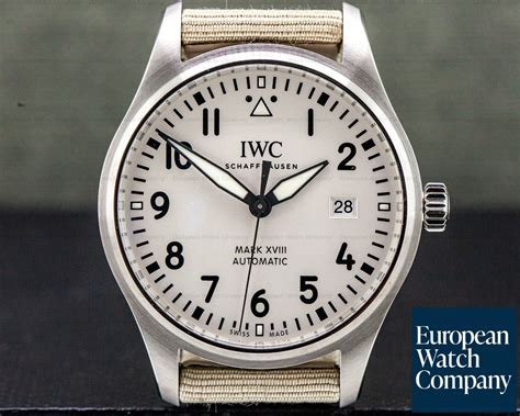 iwc pilor mark 18|iwc mark xviii white dial.